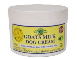 Goat’s Milk Cream for Dogs Natural Moisturizing Soothing Relief for Dry Itchy Sensitive Skin Dog Skincare for Hot Spots Eczema Dermatitis 100g
