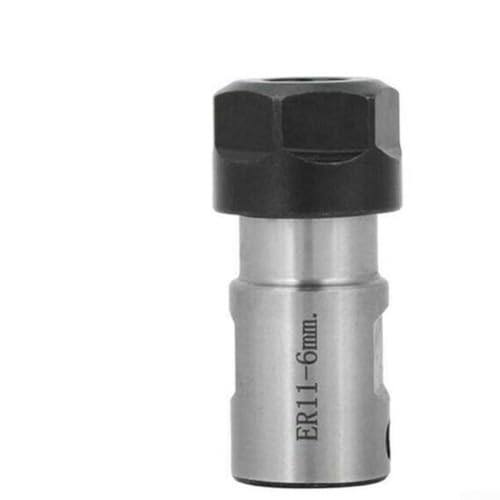 Juego de portabrocas de eje de motor para aplicaciones CNC, ER11/ER16/ER20A Soporte de herramientas de extensión de 5-16 mm con diseño de acero equilibrado, compatible con herramientas de vástago