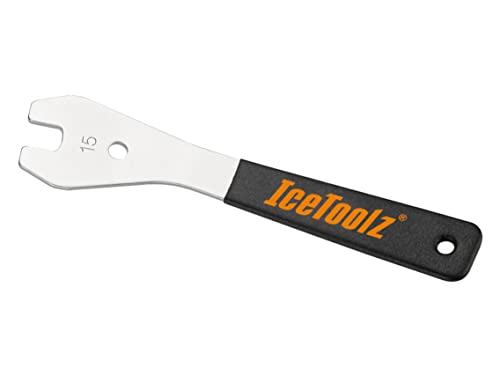 IceToolz 15mm Pedal Wrench (29cm Long) – Cr-Mo Steel with Non-Slip Handle