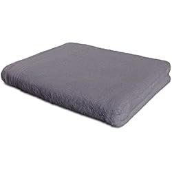 Sabana De Baño SABANALIA - Toalla Rizo Americano 600 grs, Sábana 100x150, Gris