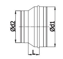 MKK - 18438-002 - Riduttore tubo flessibile in