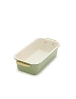 GreenPan Reserve Bakeware Loaf Pan, Ceramic Nonstick Baking Pan, PFAS Free, Gold Handles, Durable Steel, Freezer to Oven Dish, Scratch Resistant, Bake & Roast Ovenware, Sage Green