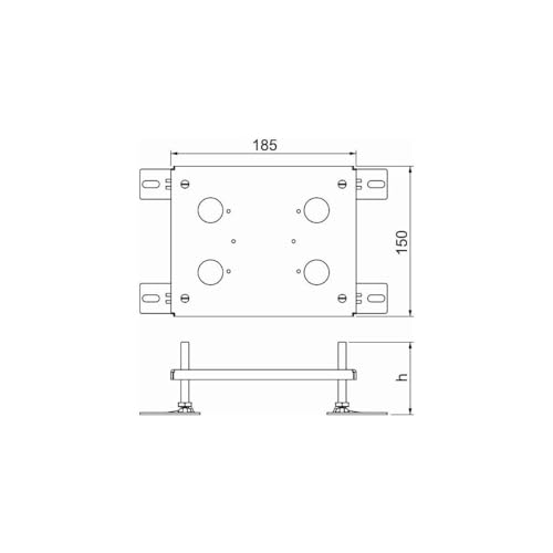 Ampliación de altura para UDHOME2 BETTERMANN HE60UH2 eleva con precisión 3