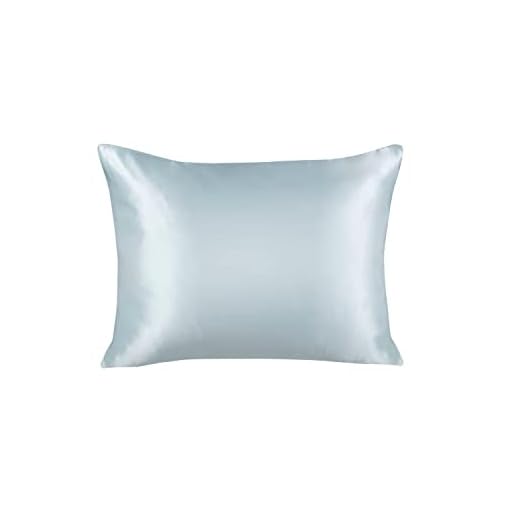 ShopBedding Luxury Satin Pillowcase for Hair – Standard Satin Pillowcase with Zipper, Baby Blue (1 per Pack) – Blissford