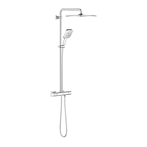 GROHE Colonne de douche thermostatique Rainshower SmartActive 310 (Design Cube) 26652000 (Import Allemagne)