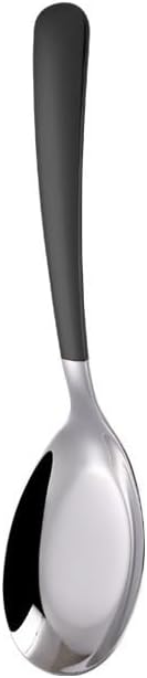 Silverware Flatware Set, 1/4/6/8/10/12 Pcs 316 Stainless Steel Spoon Medium Spoon Soup Spoon Household Tableware Spoon Thickened Spoon Dinner Spoon(Black,8Pcs)