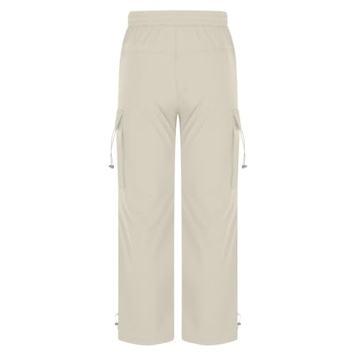 Cargo Pant Men 2025 Multi-Pocket Pants High Elastic Sport Drawstring Sweatpant Comfy Straight Tube Solid Trouser4