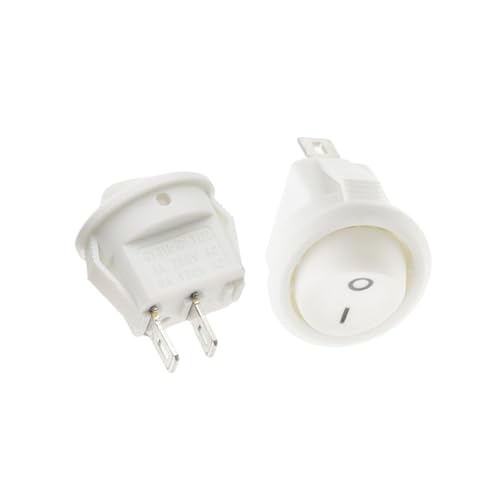 Interruptor basculante redondo de 2 pines KCD1 On-Off de 15mm para circuitos de automoción