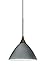 Besa RXP-1743TN-BR Transitional One Light Pendant from Domi Collection in Bronze / Dark Finish,