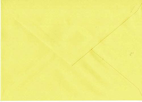 Luksusowe koperty - C6-162 x 114 mm - 100 GSM - 16,2 x 11,4 cm - 6,4 x 4,5 cala - (żółty, 1000)