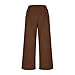 Women Office Work Business Casual Trousers Baggy Work Dress Pants High Waisted Wide Leg Pants Fashion Loose Slacks Brown