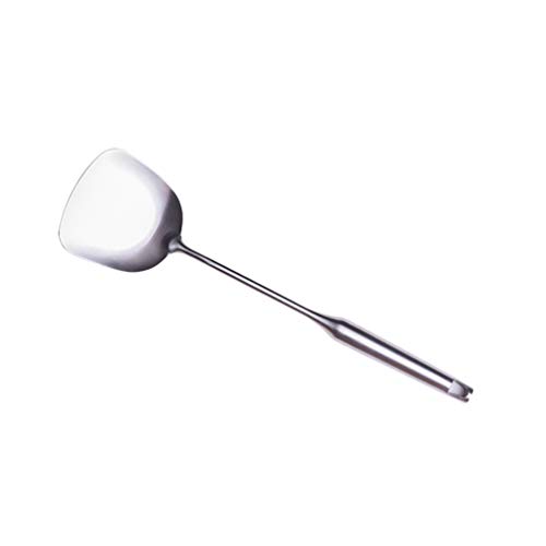 Hemoton 1 pç Espátula Wok não magnética prática resistente ao calor 304 aço inoxidável Wok Turner St