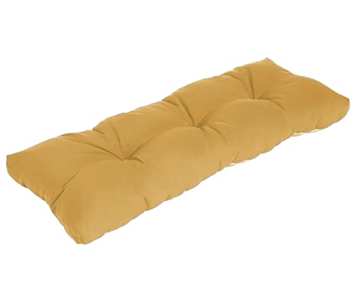 Rosninika Outdoor Bench Cushion Outdoor Bench Cushions For Patio Furniture Outdoor Seat Cushion Porch Swing Cushions For Furniture With Non Slip Tufted Memory Foam 48X16X4 Inches Khaki #TOP6