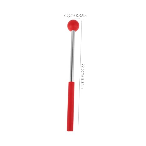 Par de baquetas ligeras para percusión rojo miniatura 2