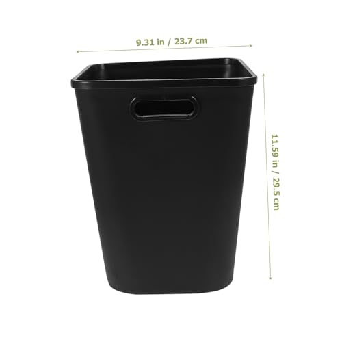 Caneca de basura rectangular negra GLEAVI miniatura 7