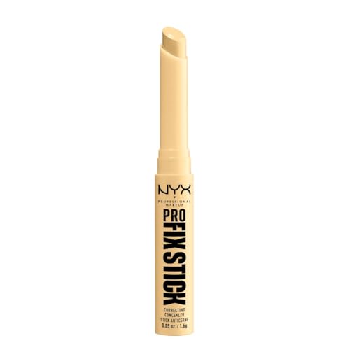 NYX Professional Makeup Pro Fix Stick, Corrector en Barra, Duración de hasta 12H, Enriquecido con Ácido Hialurónico, No Transfiere, Fórmula Vegana, Tono: Amarillo Mid