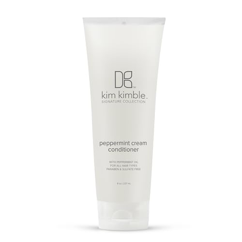 Kimblebeauty Peppermint Cream Conditioner: Refreshing Peppermint Hydration for Scalp Relief & Healthy Hair, 8.0 Fl. Oz. / 237 ml