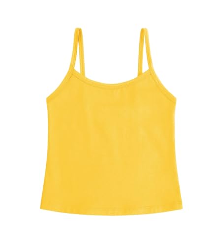 Image of Dreammonkey Girl's Full Sleeveless Camisole Tank Tops Kids Comfort Breathable Dance Tank Tops(Ages 2T-14Years)