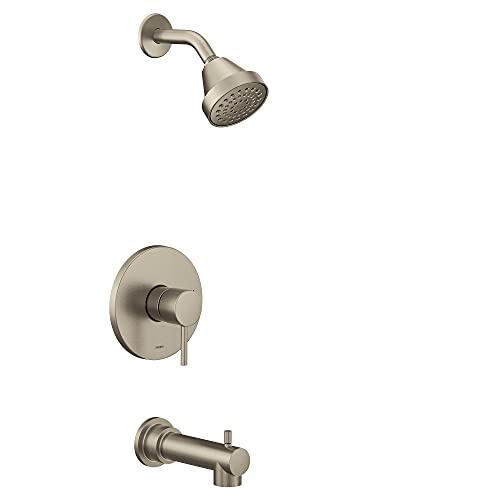 Moen Align Brushed Nickel M-CORE 2-Series 1-Handle Tub and Shower Trim Kit, Valve Required, UT2193EPBN