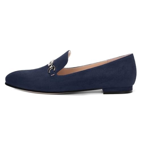 Image of Women's Loafers, Slip On Round Toe Comfortable Flats for Women Dressy and Work, Womens Business Casual Shoes