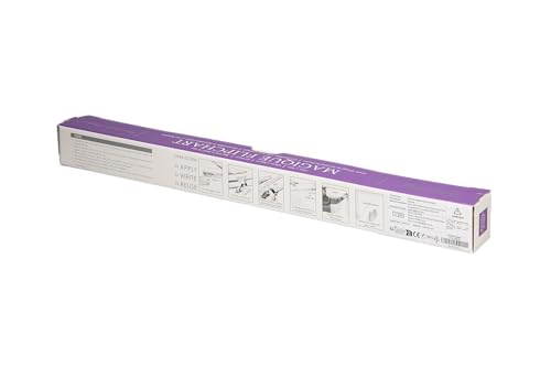 EASYCLING® Magique Flipchart Foil, Elektrostatikfilm für Alle Harten Oberflächen, Haftet Ohne Klebstoffe Oder Magnete, 25 Blätter & 1 Boardmarker Inkl, 60 cm x 80 cm (Flipchart Gridded)