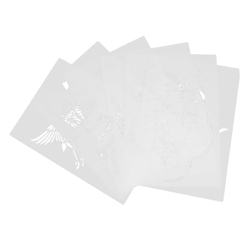 OSALADI 6 Plantillas Huecas Para Periódicos Escritos A Mano Para Decoración Almohadilla De Pintura Plantillas Para Pintar Dragones Manualidades Chinas Plantillas De Pintura De Año