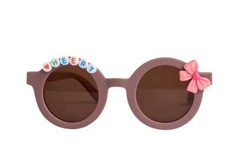 Image of PLAS ART STUDIO Customised round sunglasses Kids Sunglasses Get Kids Name on Frame For Girls & Boys. (Recommended Age 2+)