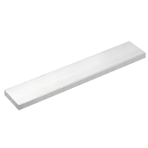 Image of uxcell Square Aluminum Flat Bar, 3 /8 inch Thick 1.8 inch Width 10 inch Length Square Aluminum Bar 6061 Aluminum Flat Plate, 10 x 45 x 254mm T6511 Solid New Mill Stock for Industrial Building