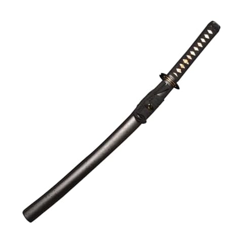 IUWEN Full Handmade Sharp Sword，Hand Forged, 1095 Carbon Steel Slotted Burning Blade, Blade Body Glossy Treatment, Full Tang Blade Cut Tree Cover