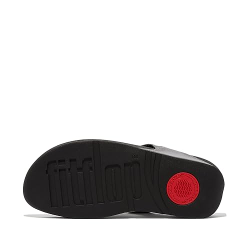 Image of FitFlop Womens Lulu Leather Toe Post Sandals