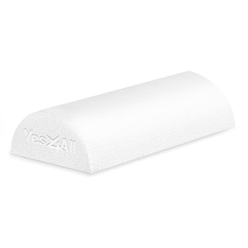 Yes4All Medium Firm Half Foam Rollers for Post-Workout Relaxation, 12/18/24/36