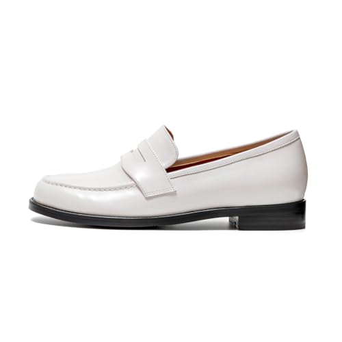Image of ONEENO Women's Classic Flat Leather Penny Loafer