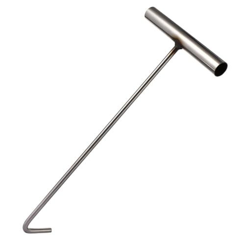 Veemoon Roll up Door Hook Multi-Functional Steel Manhole Cover Lifter Hook for Easy Access