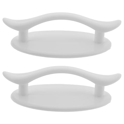 PENIKOKO 2個 粘着式バスルームハンドル 抽?拉手 ガラス扉用プッシュプル補助 高耐久素材使用 キッチン 浴室キャビネット引き戸向け エルダ