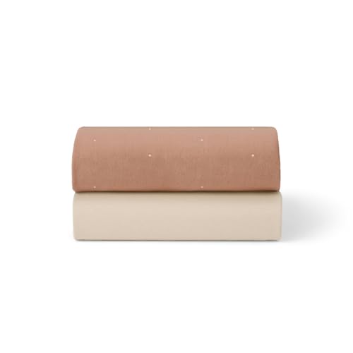 Snuz draps ajustés berceau SnuzPod coton 100% 2 pcs rose/point