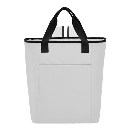 Travel Cooler Bag for Airplane, Light Gray Backpack Cooler Bag 36 Cans Cooling Bookbag for Women Travel