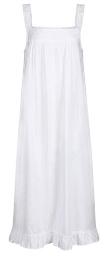 The 1 for U White Nightgown - Vintage Nightgowns for Women, Adeline 100% Cotton Gown3