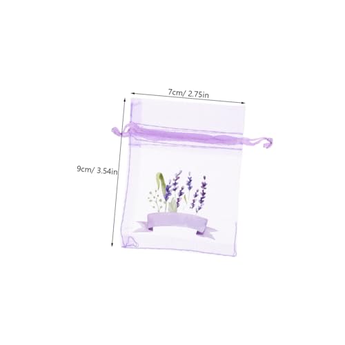 Vaguelly 20pcs Bolsas de Lavanda Secas para Armario miniatura 2