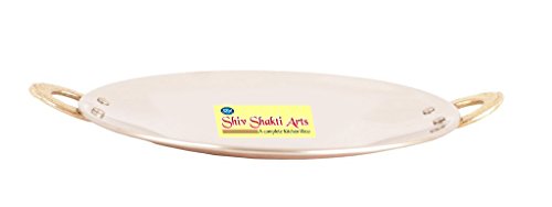 SHIV SHAKTI ARTS Handmade Steel Copper Tawa No 2