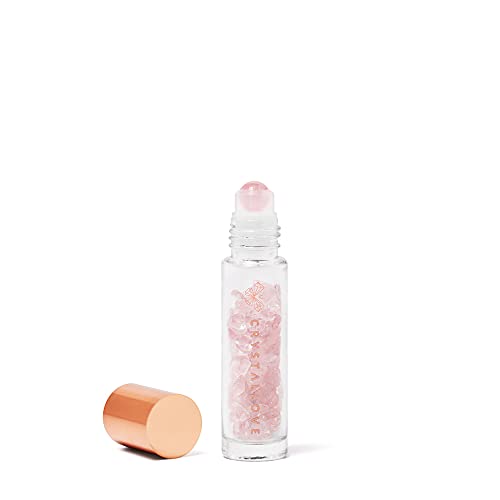 Crystallove Botella de Cristales de Aceite, 10 Ml, Cuarzo Rosa Rosa
