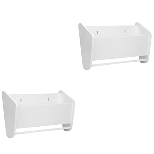 Alipis Wall Mounted Shoe Rack 2 Pack Easy Installation Door Back Organizer for Bedroom and Bathroom - Space Saving Slipper Storage Solution