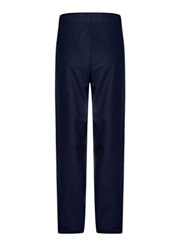 Boys' Adjustable Waist Flat Front School Uniform Pant Chino Formal Dress Pant Trousers2