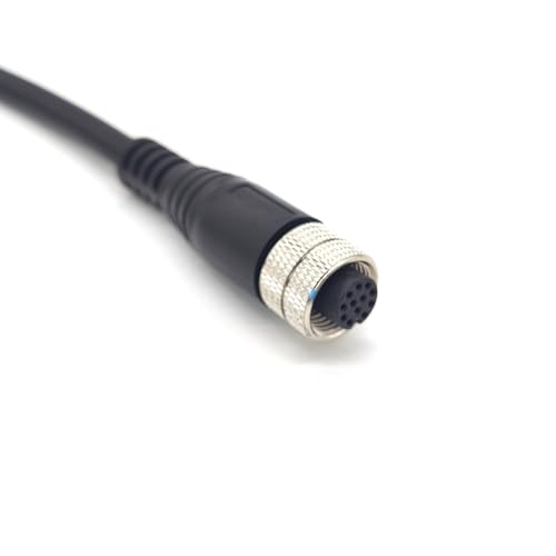 Cable conector M12 12 pines hembra 2 metros miniatura 6