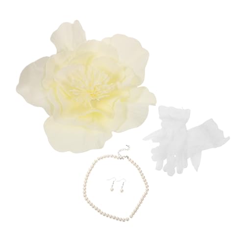 Bandeau floral pour mariée élégant et ses accessoires de cérémonie chic