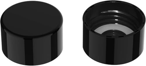 SunnyOcean Soda-Flaschendeckel 2er-Pack Wiederverwendbar & BPA-frei mit auslaufsicherer Dichtung Kompatibel mit den meisten Soda-Maschinenflaschen (Schwarz)