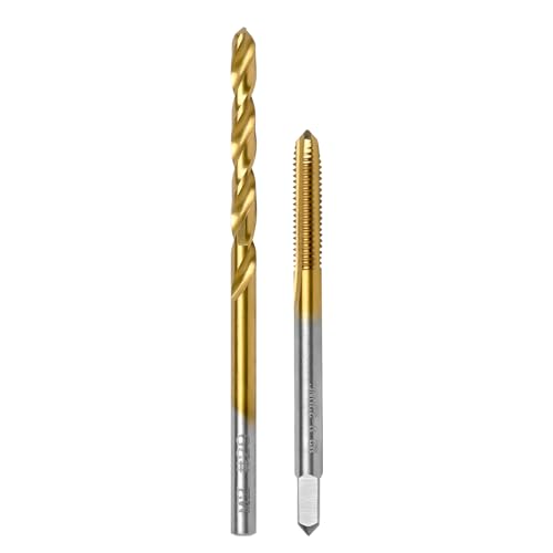 Image of 8-32 UNC Tap and #29 Drill Bit Kit, M2 HSS Drill and Tap Set, Combination of Drill and Tap Kit for Metal