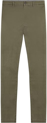 Tommy Hilfiger Herren Chino Hose Bleecker Printed Structure Slim Fit, Grün (Army Green), 29W/36L – Ansicht 4