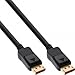 Produktbild InLine 17255P DisplayPort 1.4 Kabel, 8K4K, schwarz, vergoldete Kontakte, 0,5m