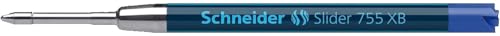 Image of MADHAVI STATIONERS Schneider 755 Extra Bold Refill - Plug+Play Series Universal fit - Pack of 4 (Blue Ink)