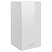 Mogou Hängeschrank, Hängeglasschrank Küche, Küchenschrank, Schrank Mit Glastüren, Küchenhängeschränke, Wandvitrine Hängend, Hochglanz-Weiß 29,5x31x60 cm Spanplatte